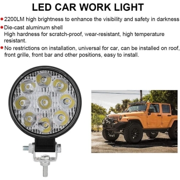 Reflektor chopper lampa punktowa 27W 9 LED VAN ATV Offroad SUV [22220000689]